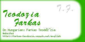 teodozia farkas business card